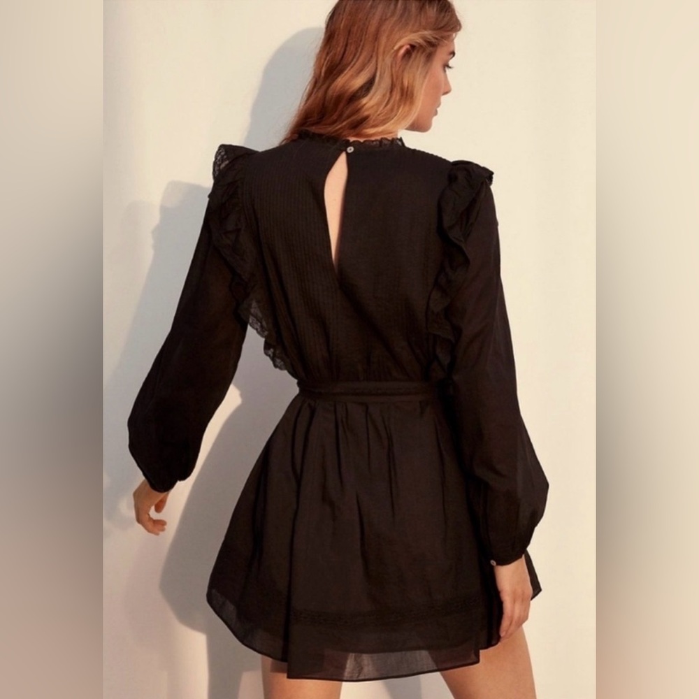 Aritzia Wilfred 100% Cotton La Boheme Elia Long Sleeve Cotton Prairie Dress- XS - Picture 2 of 2